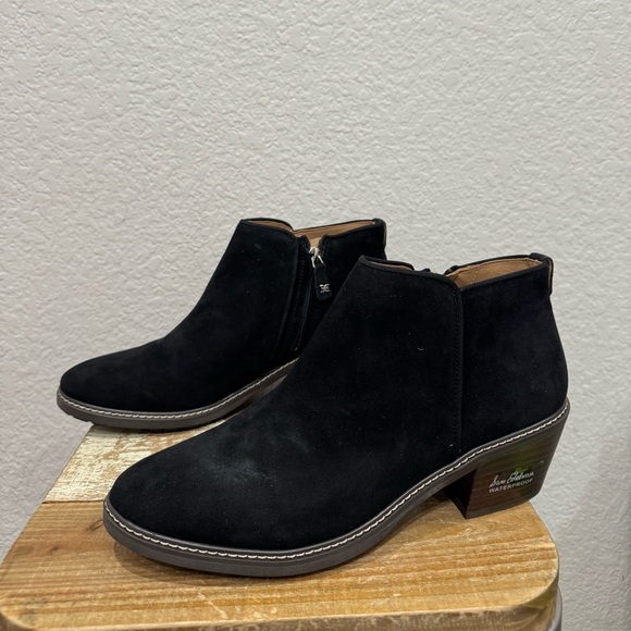 Sam Edelman Pry e Black Suede Ankle Boots Size 10.5 - Picture 5 of 10